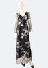 Platinum Rose Print Dress